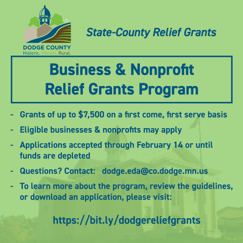 Dodge County State Relief Grants Info